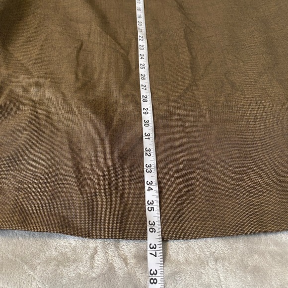 Harve Benard Skirt Sz 14 Brown Maxi A-Line 100% Wool Textured Lined Timeless - Picture 8 of 9